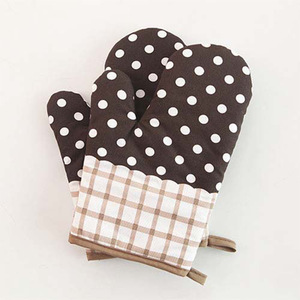 Gants de cuisine isolants en coton pour barbecue, four et micro-ondes, avec doublure matelassée - Product Image 4