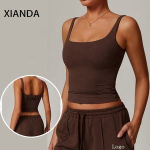 XIANDA Completo Sportivo da Donna 2 Pezzi: Top Corto Compressivo e Pantaloni Larghi per Yoga, Fitness e Palestra - Product Image 2