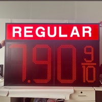 Letrero Digital LED de Precio de Gasolina de 12 Pulgadas, 888.8, Verde, Impermeable, con Control Remoto, en Venta a Bajo Precio