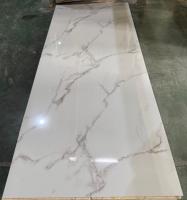 Panel de Pared Interior Moderno de PVC, Diseño de Mármol de Alto Brillo, Resistente al Agua y a las Manchas, para Uso Doméstico y en Gimnasios