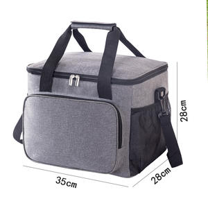 Sac isotherme pour déjeuner personnalisé avec logo, en Oxford 600D, isolé pour le bureau, les voyages, les pique-niques, sac thermique souple, boîte isotherme avec bandoulière - Product Image 1