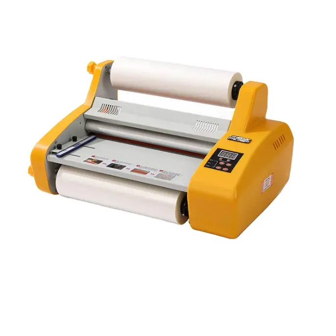 חם מכירות העברת חום GW3510 למינציה מכונת עבור UV DTF הדפסת A + B העברה
