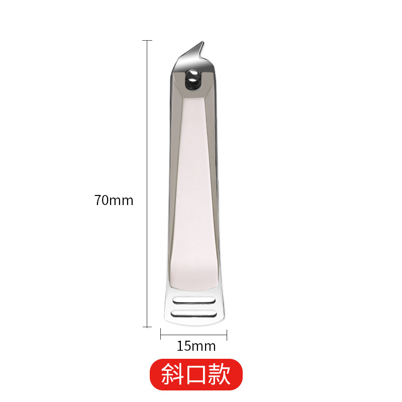 Pearl-colored, angled mouthpiece