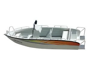 中国販売高級20ft6m7m小型ヨット高品質ディープV溶接湖海釣りスピードボートモーター付き