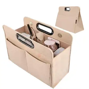 31 сумка вкладыш Suppliers-Дорожный войлочный органайзер для хранения, модная женская сумка-вкладыш в сумку, разделитель из войлока для косметики