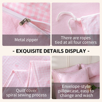 Vente en gros de draps de lit personnalisés, 4 pièces, housse de couette, ensemble de literie 100% coton, taille king, taille queen, taille complète, ensembles de draps super doux et luxueux