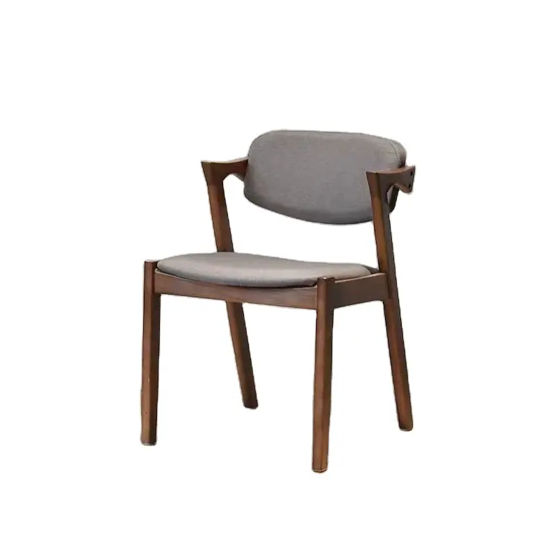 Cadeira de madeira sólida nórdica japonesa, cadeira simples de casa, leve e de luxo, confortável, restaurante, hotel, café
