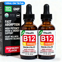 Complément Alimentaire de Haute Qualité en Gouttes de Vitamines B1, B6, B12 – Marque Blanche, Vente en Gros