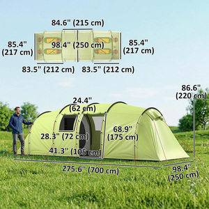 Tente de glamping gonflable <span class=keywords><strong>4</strong></span> saisons coupe-vent, installation facile, tissu Oxford - pour le camping - Product Image 6
