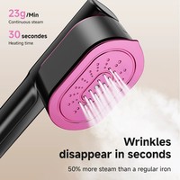 Nouveau design, fer à vapeur portable 1200W à double tension (100-240V CA) avec affichage numérique pour usage domestique