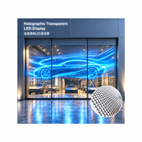 Écran LED transparent d'intérieur Hongwei P3.91, film holographique transparent, affichage LED pour centre commercial, magasin de détail