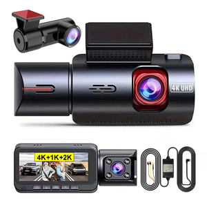 Caméra embarquée 3 canaux 4K+1K+2K avec vision nocturne, surveillance de stationnement 24H, double caméra avant et arrière avec WIFI GPS ZD70A+HW - Product Image 1