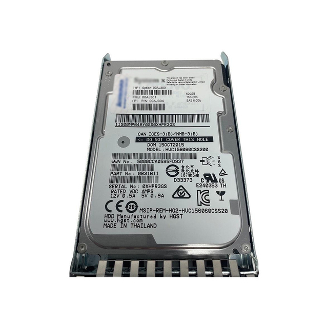 00AJ301 600GB 15K RPM 2.5 Inch SAS HDD 00AJ301 Enterprise Server Hard Drive 6Gb/s High Performance Storage Supplier