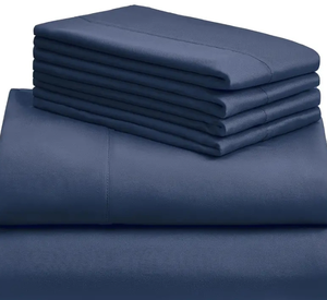 Juegos de sábanas de algodón egipcio Premium 1000 de 100% hilos, juego de cama de bolsillo profundo de 4 piezas, ropa de cama estándar de Hotel sólido - Product Image 5