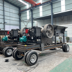 Diesel ROCK máy nghiền hàm cho khai thác vàng Heavy Duty băng tải máy nghiền hàm - Product Image 2