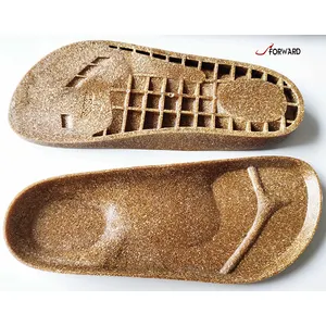 Hot sale insole rubber shoe sole sheet pvc cork mid sole for sandal