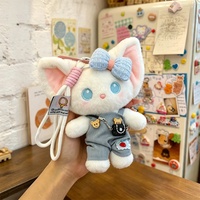 Nouveau Pendentif en Peluche Personnalisé Doux et Mignon Chat Bonbon de Dessin Animé en Polyester, Porte-clés Poupée Tendance Internet, Breloque de Sac Unisexe