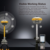Station de base GNSS RTK TopTech TK800 Super Base avec antenne radio UHF GPS RTK pour levés topographiques, indice de protection IP68, température de fonctionnement de -30 à 65°C