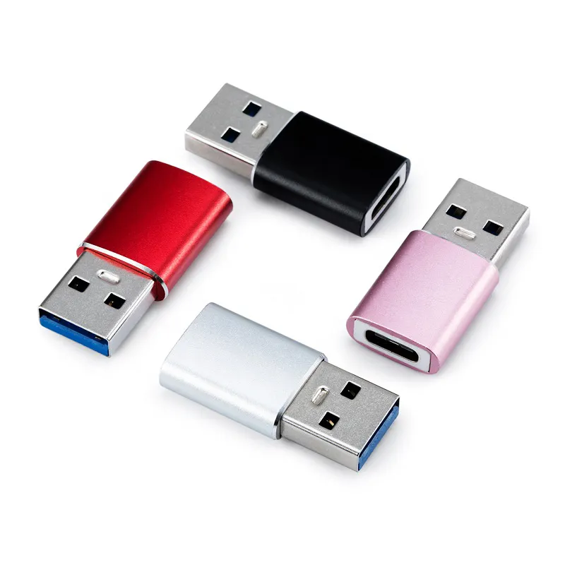 여성 USB 남성 어댑터 유형 C 충전기 어댑터 아이폰 11 12 미니 프로 최대 3.0 OTC 성별