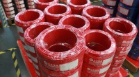 Câble souple BVR en cuivre pur PVC, rouge, jaune, vert, bleu, personnalisé, monoconducteur, multibrins, pour usage industriel, ignifuge