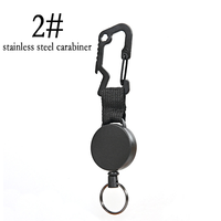 Porte-badge rétractable noir avec cordon, en plastique durable et clip métallique, support de carte d'identité extensible pour promotions