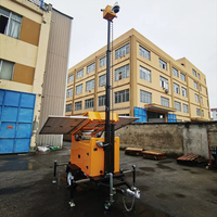 Remorque de surveillance mobile solaire OEM d'usine à prix abordable pour système de surveillance de sécurité