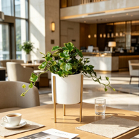 Prix promotionnel : Plantes artificielles en pot, petites plantes vertes, décoration de table intérieure, fausse plante d'intérieur