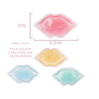 Compresse de gel PVC réutilisable en forme de lèvres avec logo personnalisé, chaud/froid, pour le soutien immunitaire et les soins post-injections buccales, contrôle des gonflements