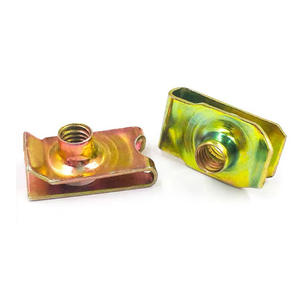 Clips de montage en U pour Automobile, 4 pièces, <span class=keywords><strong>Cage</strong></span> personnalisée, vitesse carrée, Clips d'écrou, vis de Type U - Product Image 2