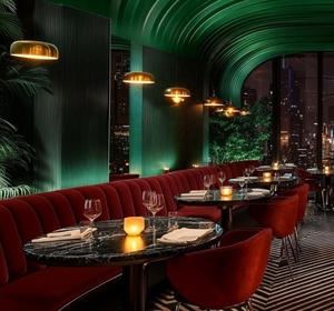 <span class=keywords><strong>Miami</strong></span> Classic Crafting Cocktail Wine <span class=keywords><strong>Bar</strong></span> Restaurante Muebles Pub Mesa de comedor y silla Tela de terciopelo rojo Cabina Sofá - Product Image 1