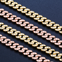 Fournisseur en gros 6mm Bracelet à maillons cubain Laiton plaqué or rempli Homme Accessoires Bijoux Bracelet CZ glacé
