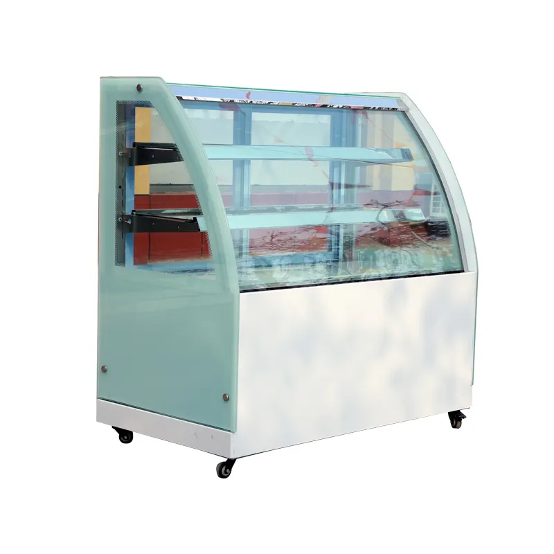 Cake display fridge showcase commercial refrigerator cake chiller showcase display fan cooling
