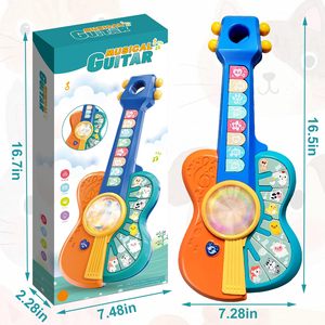 ของเล่นดนตรีกีตาร์สำหรับเด็กเล็ก หลายโหมด พร้อมคีย์เปียโนและเสียงสัตว์ - Product Image 5
