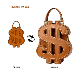 Bolso Bandolera Personalizado con Símbolo de Dólar, Bolso de Mano de Cuero PU para Mujer al por Mayor, Precios Bajos, Bolso de Hombro de Lujo para Mujer - Product Image 1