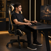 Chaise de jeu AOR, chaise de jeu ergonomique, chaise de bureau pour ordinateur, chaise de gamer à dossier haut, chaise pivotante réglable, vente en gros d'usine