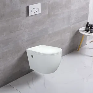 Water saving wc P-trap hanging toilets ceramic tankless wall hung mounted toilet