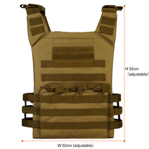 <span class=keywords><strong>MOLLE</strong></span>タクティカルベスト 防水 100%ポリエステル モジュラー多機能ユーティリティプレートキャリア - Product Image 4