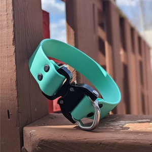 Collier pour chien en PVC avec boucle en métal robuste de 25 mm, 38 mm, 50 mm, anneau en D plat, pour chiens de chasse moyens et grands - Product Image 4