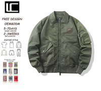 Blouson aviateur MA-1 pour homme, en nylon, avec logo personnalisé, tailles S-3XL, OEM ODM, veste pour homme