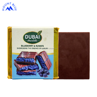Solutions ODM/OEM proposées Collation gastronomique de luxe de barre de chocolat aux bleuets et au chocolat Kunafa de style Dubaï avec saveur unique