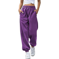 Pantalon de jogging personnalisé pour femmes pantalon de survêtement poches taille haute gym sportive coupe athlétique pantalon de détente pour femmes vente en gros