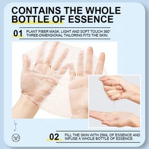 Masque facial en feuille bio 25 ml en gros, marque privée, aux fruits (myrtille, orange, grenade rouge) - Product Image 5