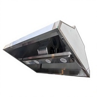 Penghisap Asap Dapur Hotel Range Hood dengan Casing Stainless Steel 201/304, Penghisap Asap Kompor untuk Dapur