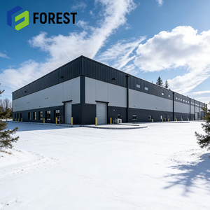 Edificio Prefabricado de Acero Aislado con Panel Sándwich para Malasia, Almacén Comercial Galvanizado con Viga en I para Indonesia y Vietnam - Product Image 1