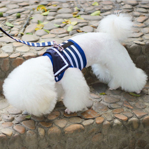 Arnés de chaleco para perro estilo marinero, correa de pecho ajustable, transpirable y suave, acolchado y a prueba de escapes. - Product Image 3