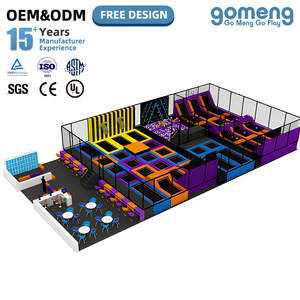 Parque de Trampolines Grande Todo en Uno de Grado Comercial con Temática Urbana, Equipo de Juegos Suaves para Niños y Adultos - Product Image 1
