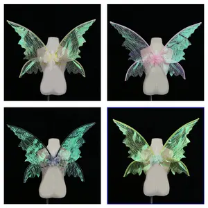 Cross Border Holiday Party Accessory Performance Props Fairy Hot Gold Butterfly Wings Fairy Wings