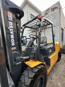 Komatsu Fd30 3 Ton Diesel <b>Forklift</b> Used Retail Restaurant Industries 4WD Rough Terrain Solid Tire Three Stage Mast Optional - Product Image 6