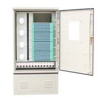 Hub de distribution de fibre optique SMC 288 cœurs, armoire de connexion croisée FTTH extérieure avec connecteur SC ODF