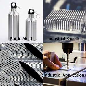 1,5mm fein poliert entgratet 12x12x1/16 (0,06 ") Zoll Dicke Rechteck Metallplatte 6061 T651 Aluminium bleche - Product Image 2